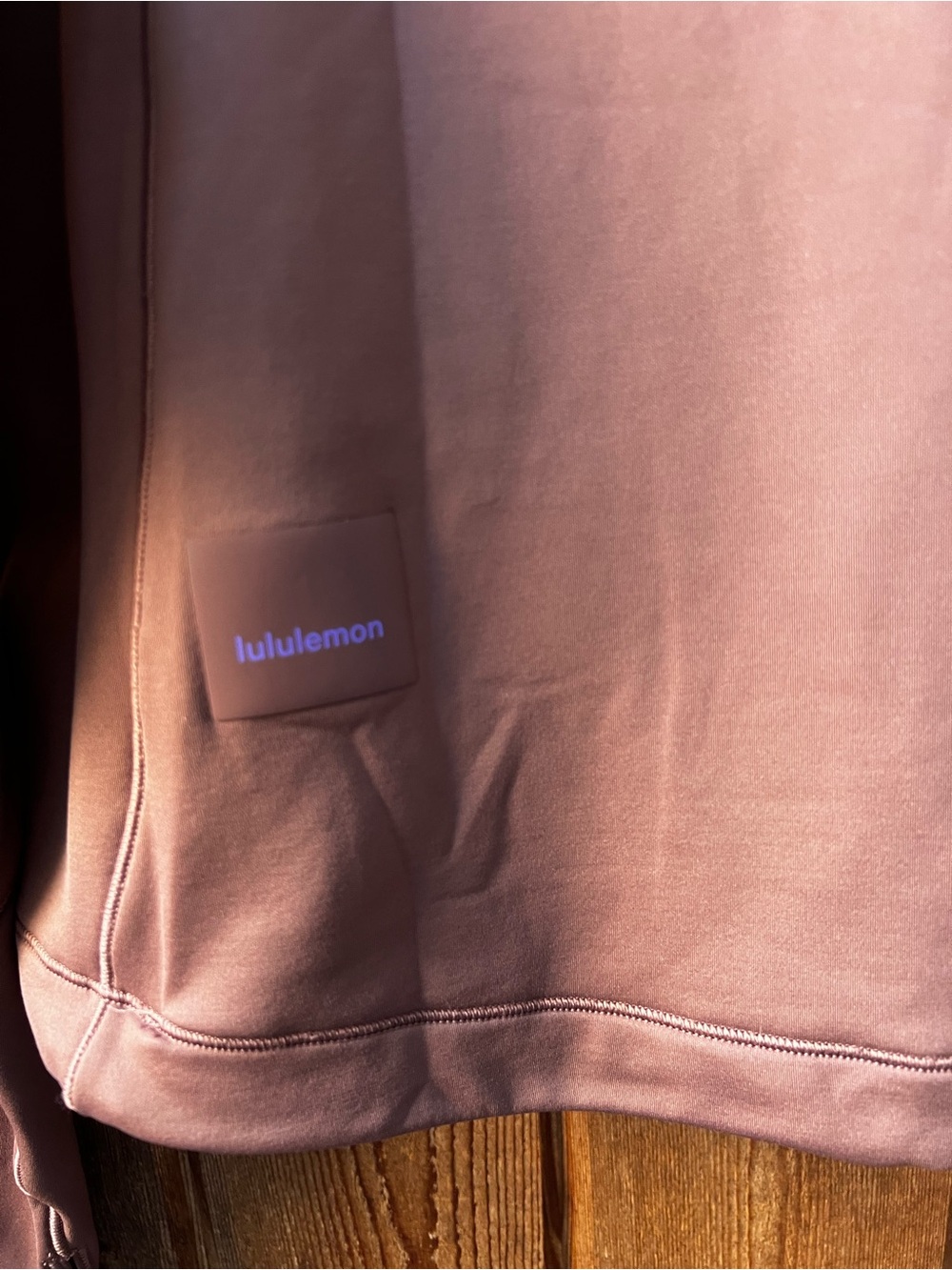 Lululemon Tech Fleece Hiking 1/4 Zip Pullover Size 8 Dark Oxide / Pink Clay - Picture 14 of 16